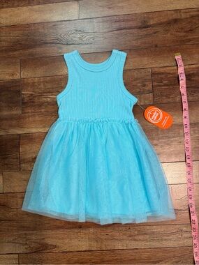 wonder nation Light Blue Tulle Tank Dress size 4/5